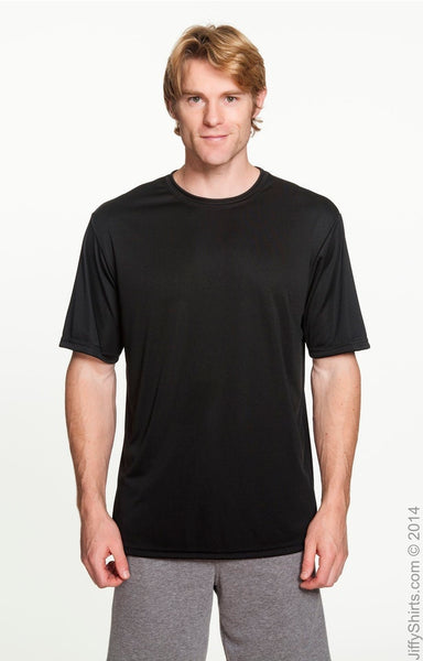 A4 BLACK POLYESTER TEE RTS