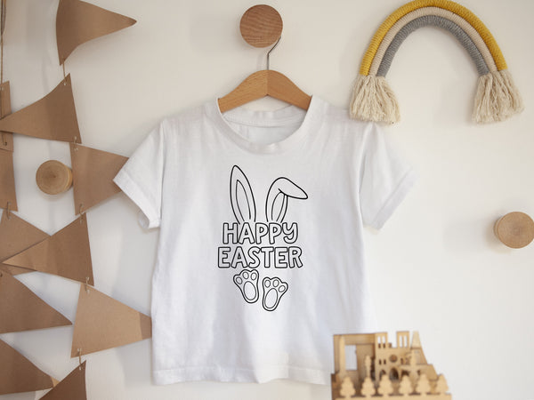 EASTER BUNNY YOUTH BOY COLORING SCREEN PRINT