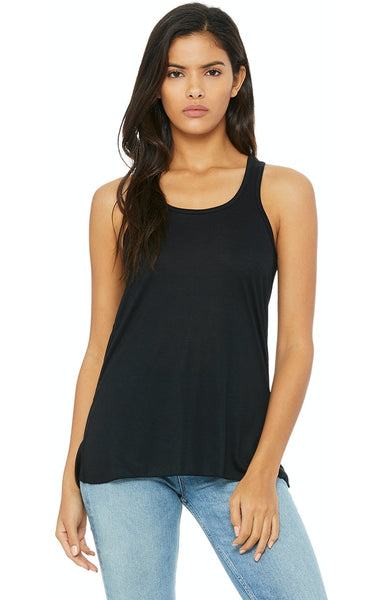 BELLA CANVAS FLOWY TANK BLACK RTS