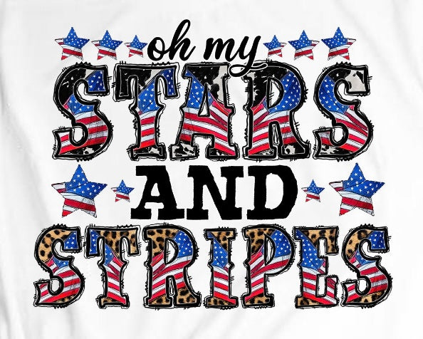 OH MY STARS AND STRIPES DTF PRINT