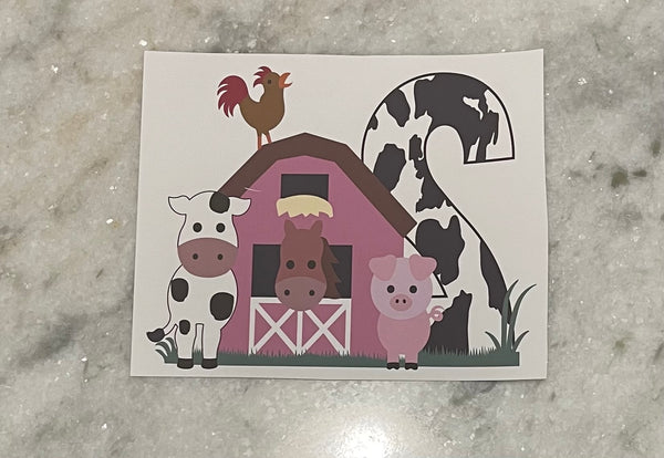 SUBLIMATION BARN ANIMALS-AGE 2