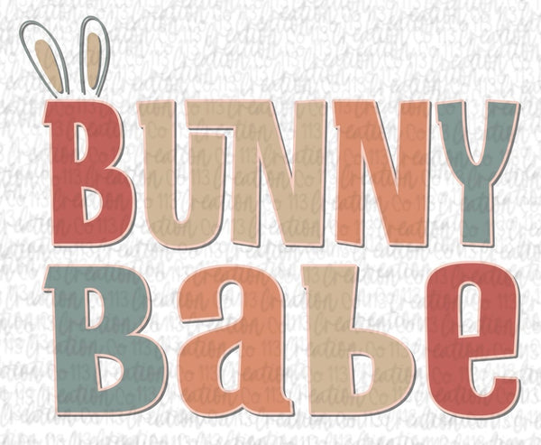 BUNNY BABE DTF PRINT