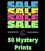 50 MYSTERY PRINTS FOR $25! SINGLE COLOR ONLY