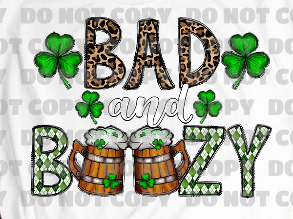 BAD AND BOOZY DTF PRINT-ADULT