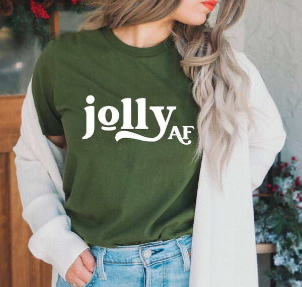 JOLLY AF SCREEN PRINT-WHITE INK