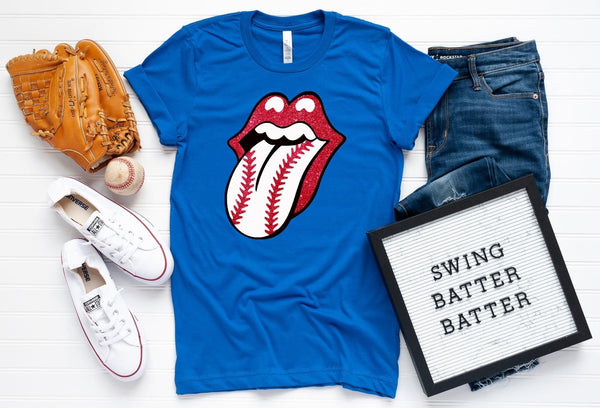 BASEBALL TONGUE SCREEN PRINT (YOUTH & TODDLER)