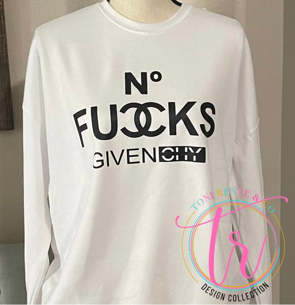 NO FUCKS GIVEN DTF PRINT