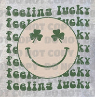 FEELING LUCKY SMILEY FACE DTF PRINT