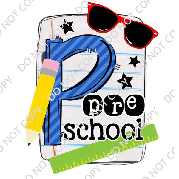 PRE-SCHOOL NOTEBOOK DTF PRINT