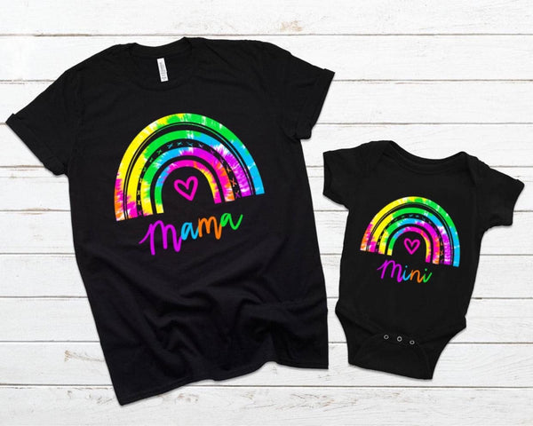 MAMA & MINI RAINBOW SCREEN PRINT (AVAILABLE IN ADULT AND YOUTH)