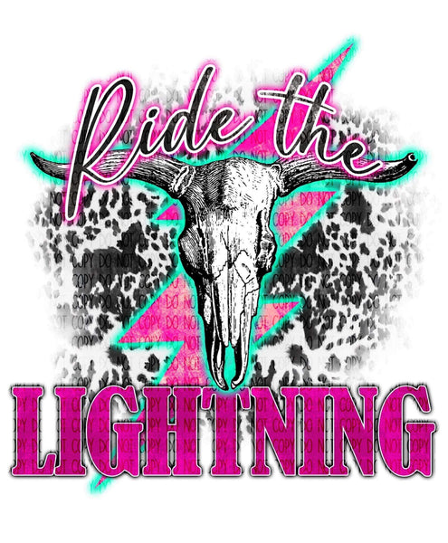 RIDE THE LIGHTNING DTF PRINT-ADULT