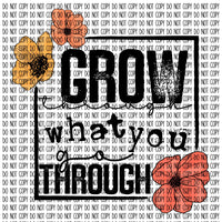 GROW THROUGH WHAT YOU GO THROUGH DTF PRINT