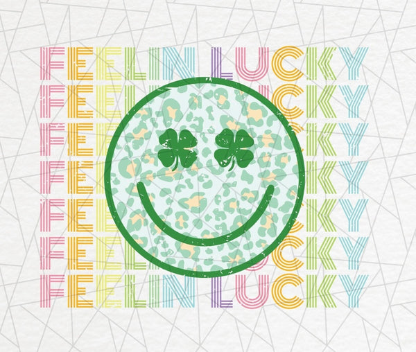 FEELING LUCKY SMILEY FACE DTF PRINT