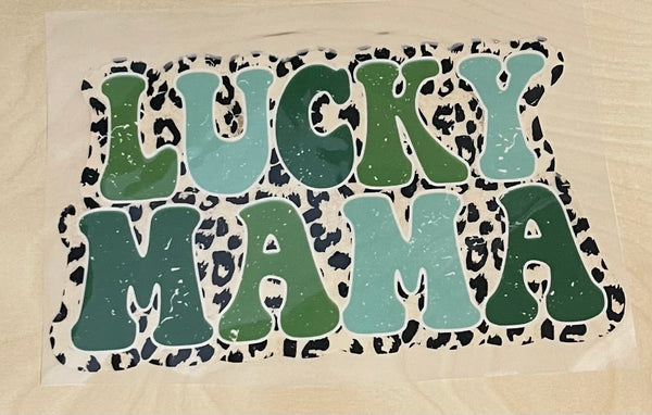 LUCKY MAMA LEOPARD DTF PRINT