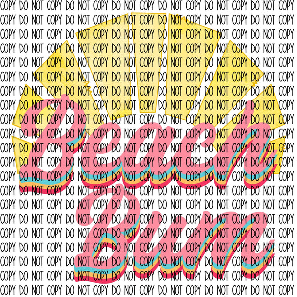 BEACH BUM DTF PRINT