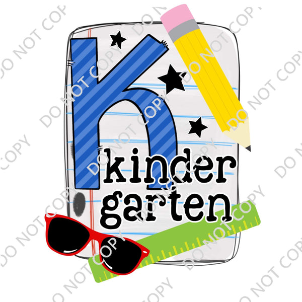 KINDERGARTEN NOTEBOOK DTF PRINT