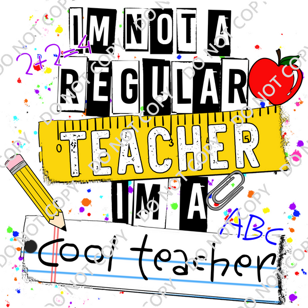 COOL TEACHER DTF PRINT