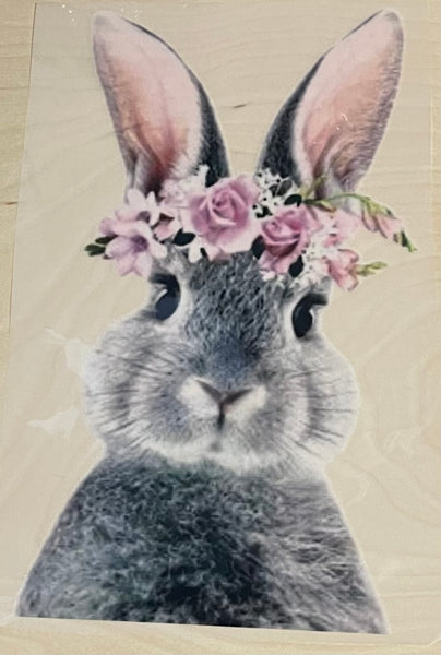 FLORAL EASTER BUNNY DTF PRINT