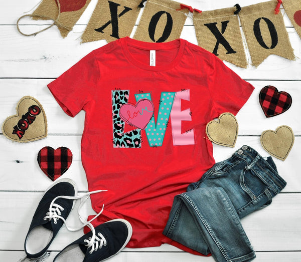 LOVE COLORFUL SCREEN PRINT