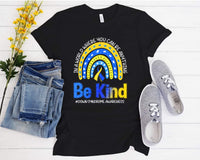 Down Syndrome Be Kind Screen Print (Adult & Youth)