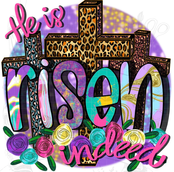 HE IS RISEN INDEED DTF PRINT